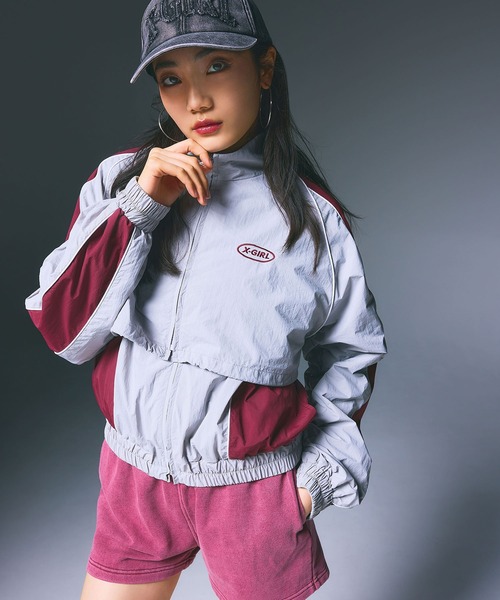X-girl（エックスガール） ブルゾン ジャンバー 3WAY BICOLOR JACKET