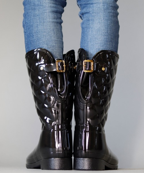 HUNTER キルト風 レインブーツ HUNTER♡レインブーツ♡キルティング風