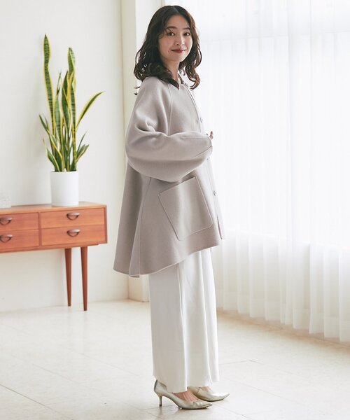 La boutique Bonbon（ラブティックボンボン） ノーカラーコート コート