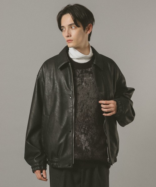 RAGEBLUE（レイジブルー） ブルゾン アウター シンセティックレザー