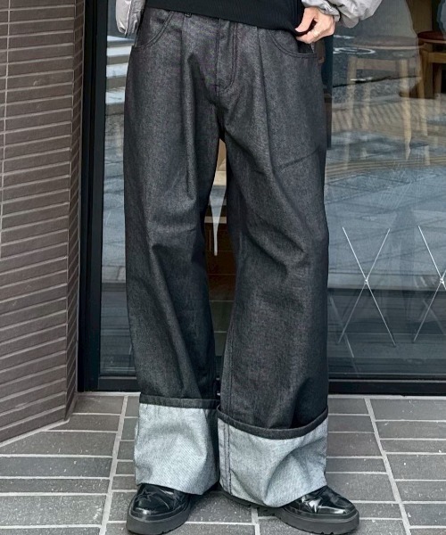 Chikashitsu+（チカシツプラス） ジーンズ 「Chikashitsu +」roll-up