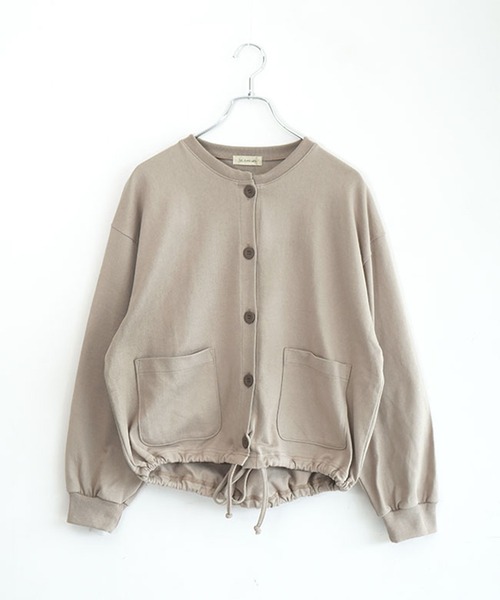 SOLAMONAT（ソラモナ） カーディガン ペンネ天竺 ドローコード