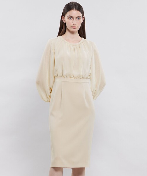 EPOCA（エポカ） ワンピース コンパクトダブルクロス シフォンコンビ