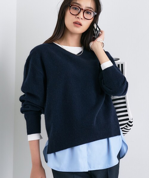 INDIVI（インディヴィ） ニット セーター 「洗える／カシミヤ混