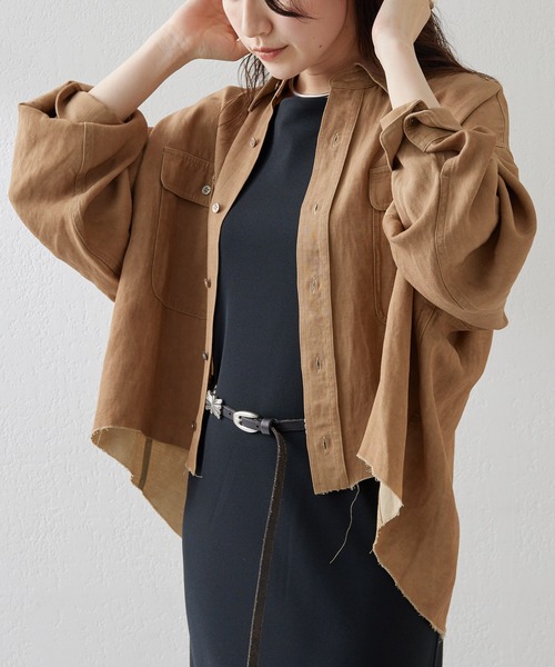 Whim Gazette（ウィム ガゼット） ブラウス シャツ ツイル顔料染め