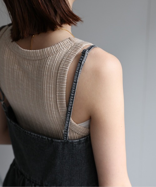 sakishimatokyo キャミソール 「選べるサイズ」デニムビスチェ