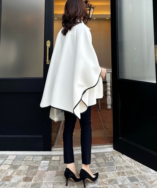 akko3839×Sov⭐︎ダブスタ⭐︎ポンチョ⭐︎ベージュ（美品） Sov