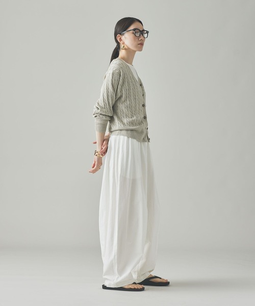 Curensology（カレンソロジー） カーディガン /ウールリネンVネック