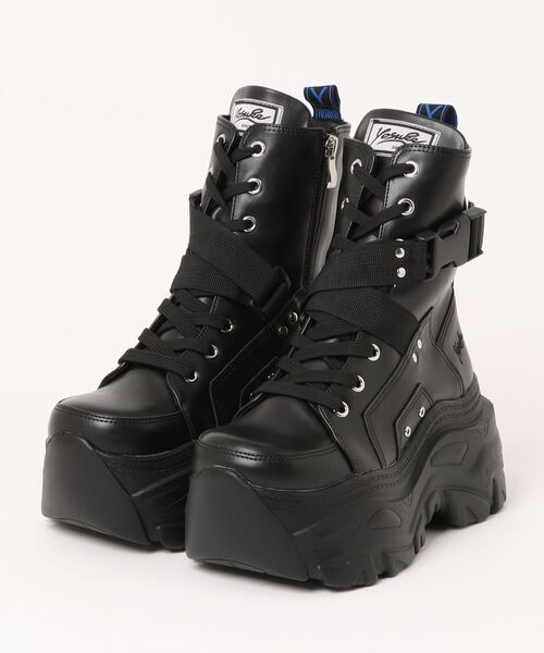 YOSUKE（ヨースケ） ブーツ 「YOSUKE」厚底ベルトスニーカーブーツ