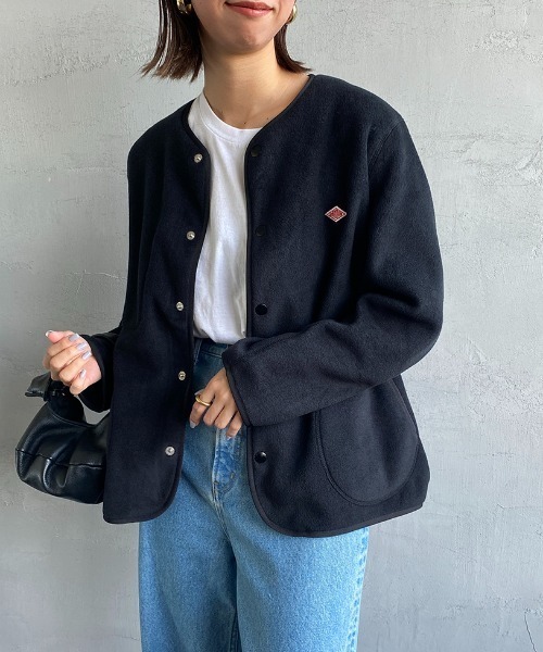 Danton（ダントン） ジャケット ノーカラージャケット フリース ノー