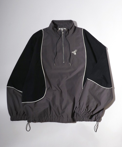 ナイロンジャケット 別注 蜂さんワンポイント刺繍 ナイロンアノラック