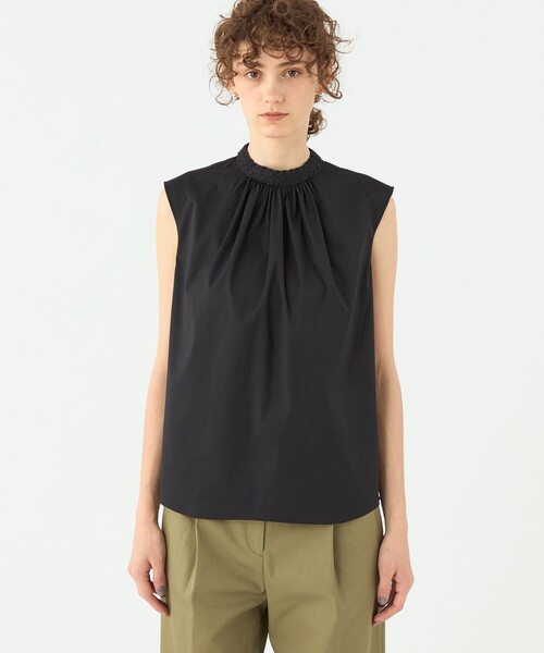 TOMORROWLAND collection ブラウス シャツ ストレッチブロード