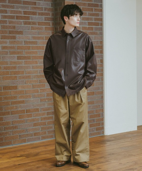 RAGEBLUE（レイジブルー） シャツ シンセティックレザー/ビッグシャツ