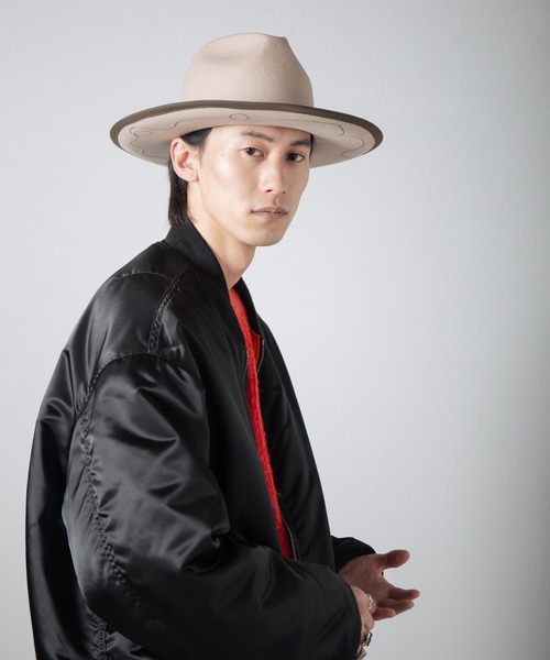 INDIETRO ASSOCIATION 帽子 ハット Rabbit Fur Long Brim Hat / ファー
