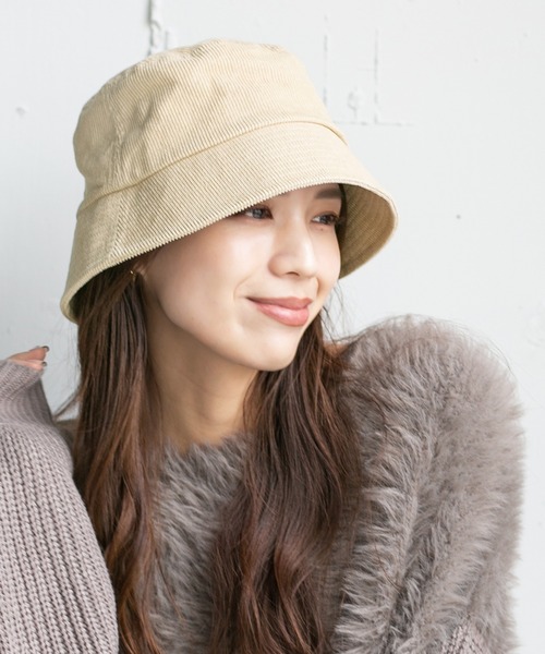 14+（イチヨンプラス） 帽子 ハット コーデュロイシンプルバケット