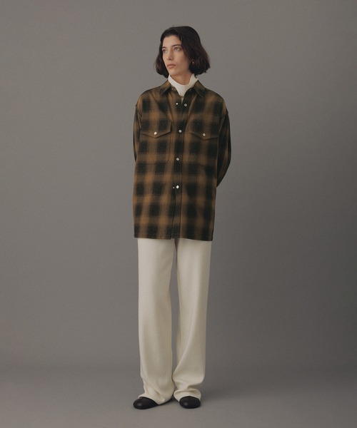 ADAM ET ROPE'（アダムエロペ） ブラウス シャツ オンブレチェック