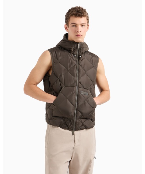 ARMANI EXCHANGE ダウンベスト ベスト 「A|X アルマーニ