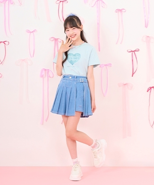 mezzo piano Junior（メゾピアノ ジュニア） パンツ ラッププリーツ