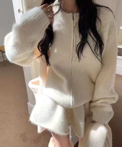 ViViDAY セットアップ 「上下2点セット」ニットカーディガン＋ニット