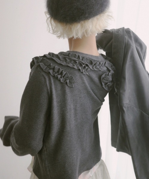 igi カーディガン IVY FRILL CARDI / フリルカーディガン レディース