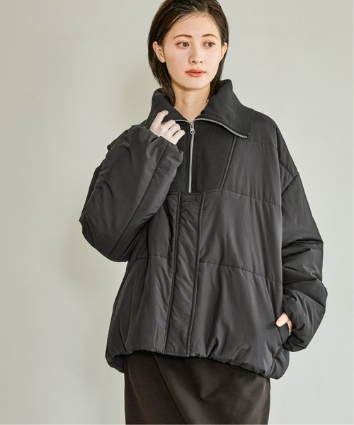 LAKOLE（ラコレ） ブルゾン アウター ハーフZIP風中綿ブルゾン