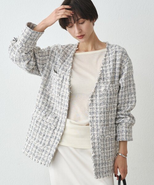 Loungedress（ラウンジドレス） ジャケット ノーカラージャケット