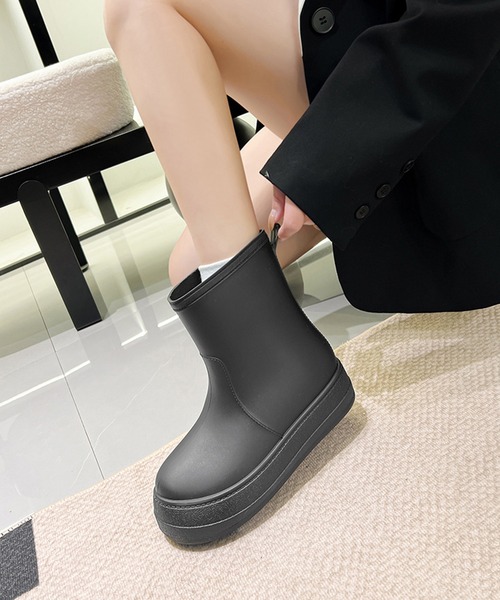 Lace Ladies（レースレディース） 長靴 レインブーツ 厚底 ラバー素材