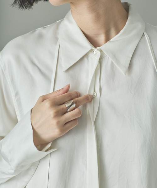 Curensology（カレンソロジー） ブラウス シャツ /キュプラサテン