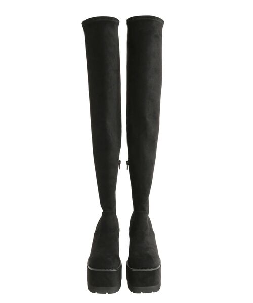 EMODA（エモダ） ブーツ スクエアフィットロングブーツ レディース