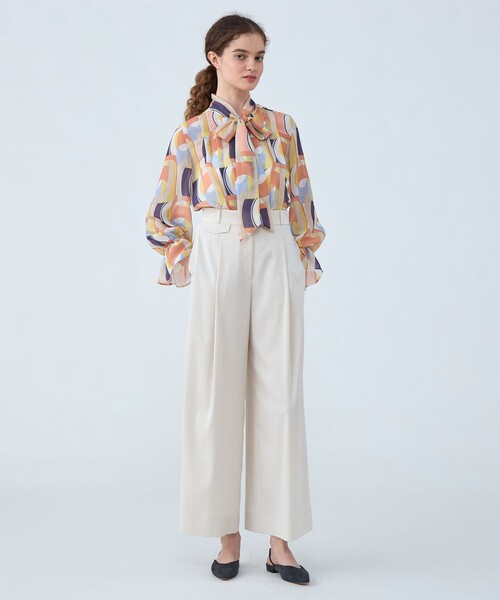 Ballsey（ボールジィ） ブラウス シャツ オプティカルプリント