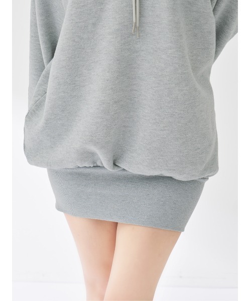 Darich（ダーリッチ） ワンピース カラーラメスウェットミニワンピース