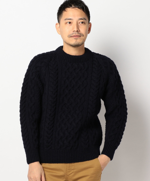 SHIPS（シップス） セーター ニット INVERALLAN: 「1A」 ウール クルー