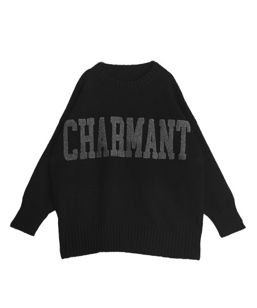 HUG.U（ハグユー） ニット セーター オーバーサイズロゴニット