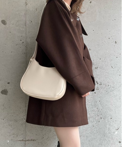 ショルダーバッグ バッグ 2way ハーフムーンバッグ レディース