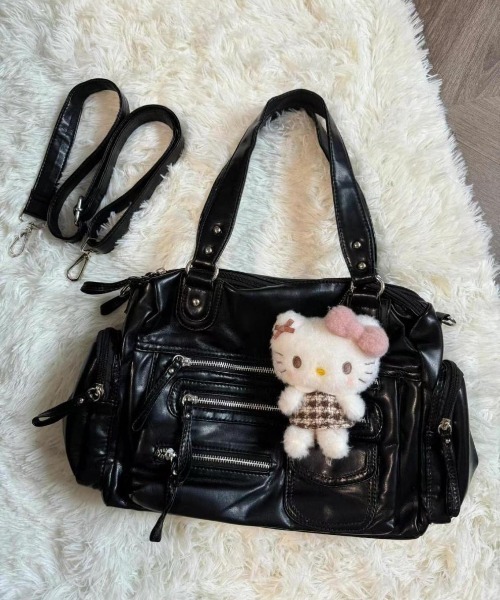 ショルダーバッグ バッグ 2WAY大容量マルチポケットショルダーバッグ