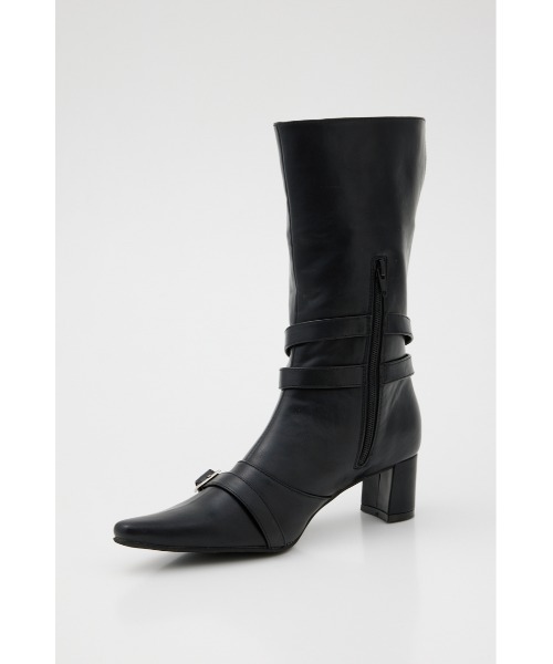 LAGUA GEM（ラグアジェム） ブーツ SQUARE TOE BELT ブーツ レディース