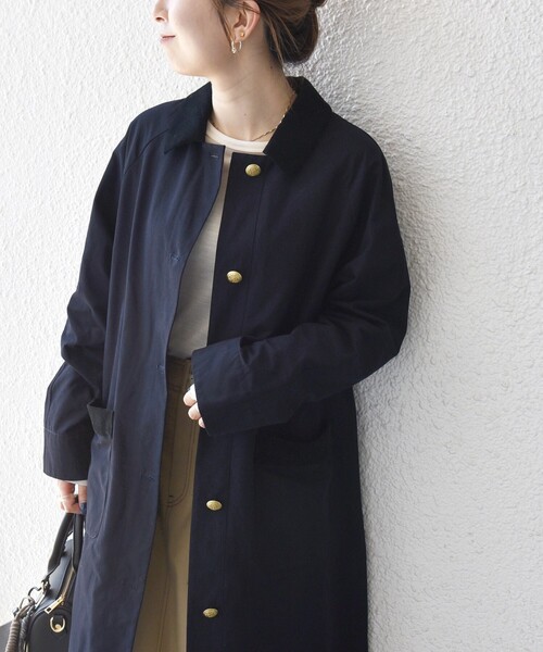 SHIPS any ステンカラーコート コート any: ステンカラー Aライン