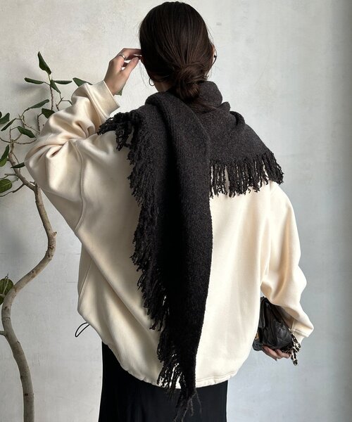 DouDou（ドゥドゥ） ストール マフラー 「WEB限定」三角フリンジ