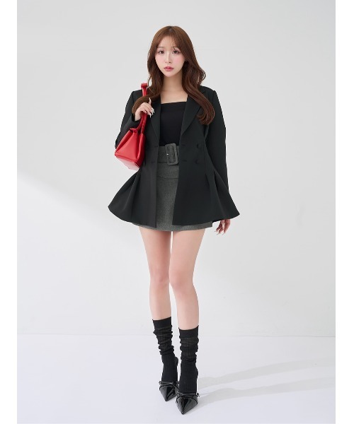 Darich（ダーリッチ） コート アウター パネルデザインシルエットぺ