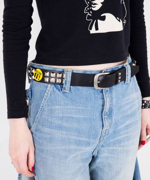 HYSTERIC GLAMOUR（ヒステリックグラマー） ベルト STUDS BADGES FEVER