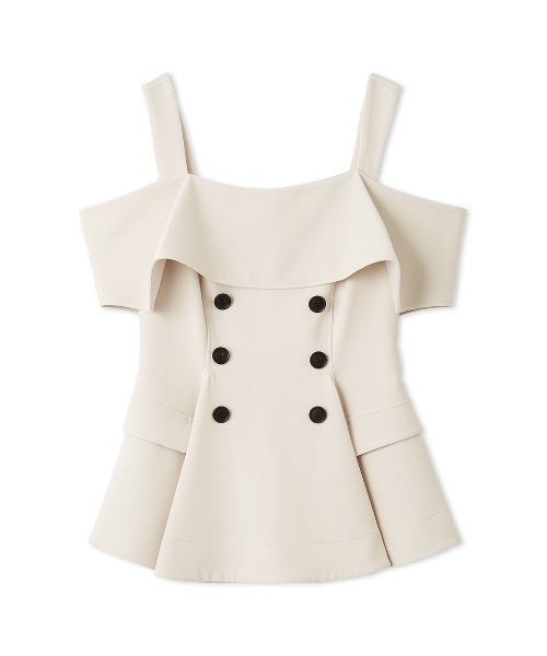 FRAY I.D（フレイ・アイディー） tシャツ オフショルペプラムトップス