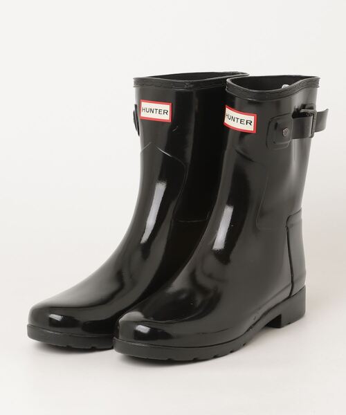 HUNTER（ハンター） レインブーツ 38 ブラック レディース : ZOZOTOWN