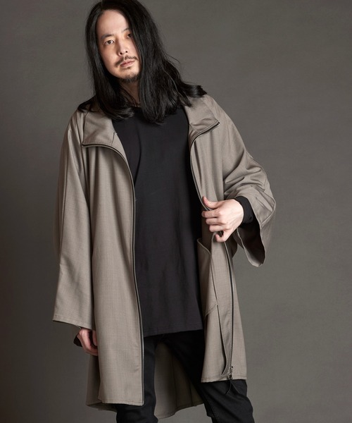 NO ID.（ノーアイディー） ポンチョ 「NO ID.」Stand Collar Dolman