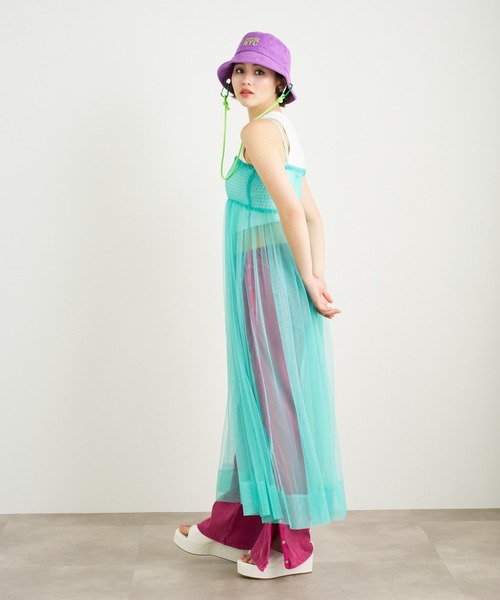 ワンピース ANNA SUI NYC チュールキャミソールドレス : ZOZOTOWN