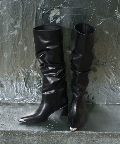 HARE（ハレ） ブーツ メタルラインロングブーツ(HARE) レディース