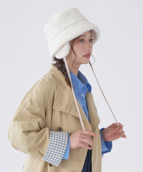 estaa（エスタ） 帽子 ハット イヤーフラップ バケハ ボアハット