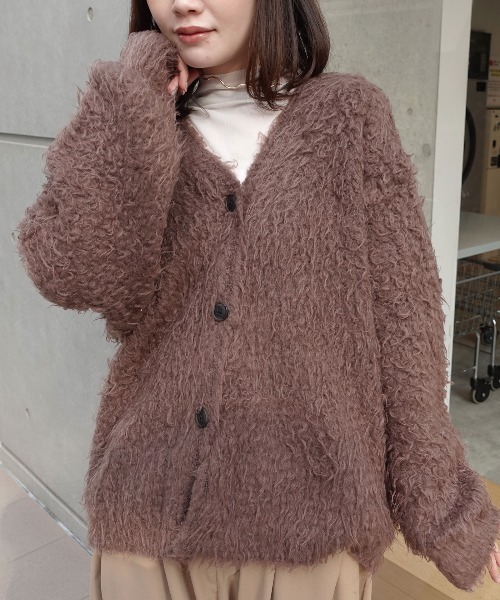 CORNERS（コーナーズ） カーディガン モンスターシャギーニット