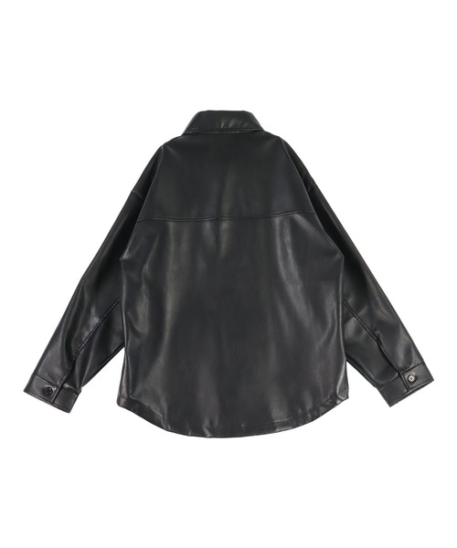 ANAP（アナップ） ブルゾン アウター レザーライク 2ポケット オーバー
