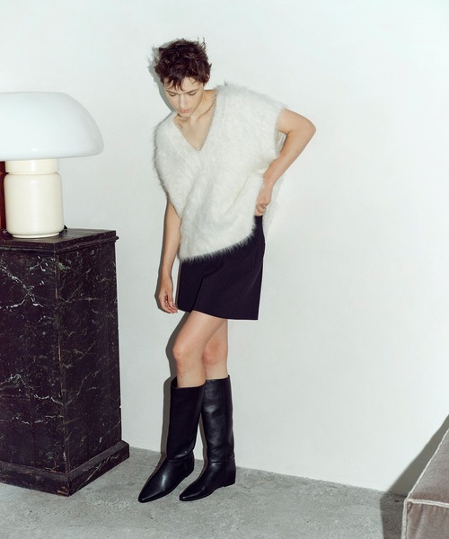 ADAM ET ROPE'（アダムエロペ） ブーツ 「撥水」インヒールロング