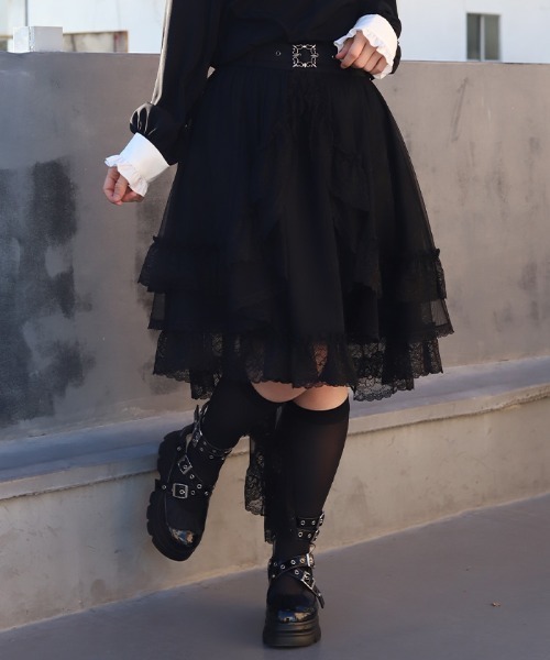 NIBBLE POISON（ニブルポイズン） スカート フィッシュテールフリル